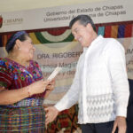 Reconoce Rutilio Escandón labor de Rigoberta Menchú para rescatar la dignidad y la paz de los pueblos