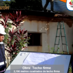 Techo firme en el ejido Ricardo Flores Magón en Villaflores