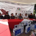 Segundo día de actividades en el Programa Estatal de Canje de Armas 2019 en Villaflores