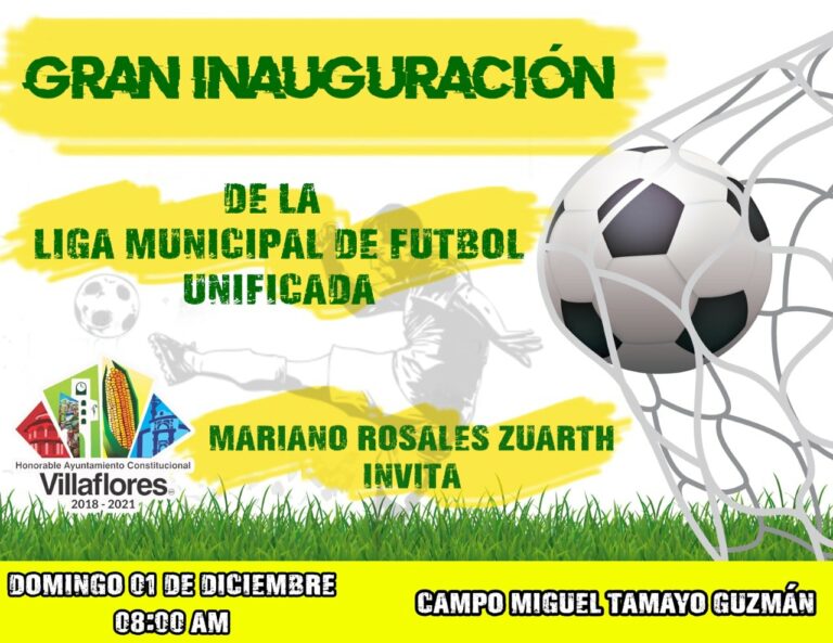 Gran Inauguración de la Liga Municipal de Fútbol Unificada