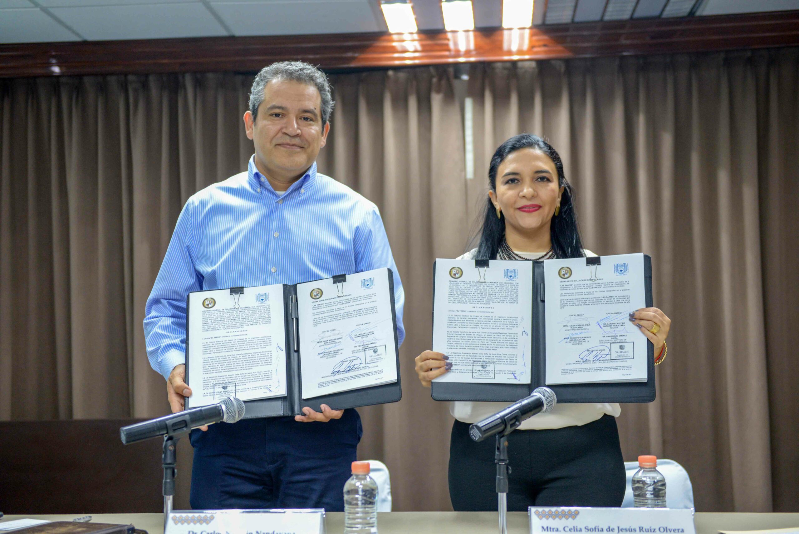 Suscriben acuerdo de colaboración UNACH y Tribunal Electoral del Estado de Chiapas