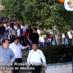 Mariano Rosales acude como invitado a evento en la escuela preparatoria en Villaflores