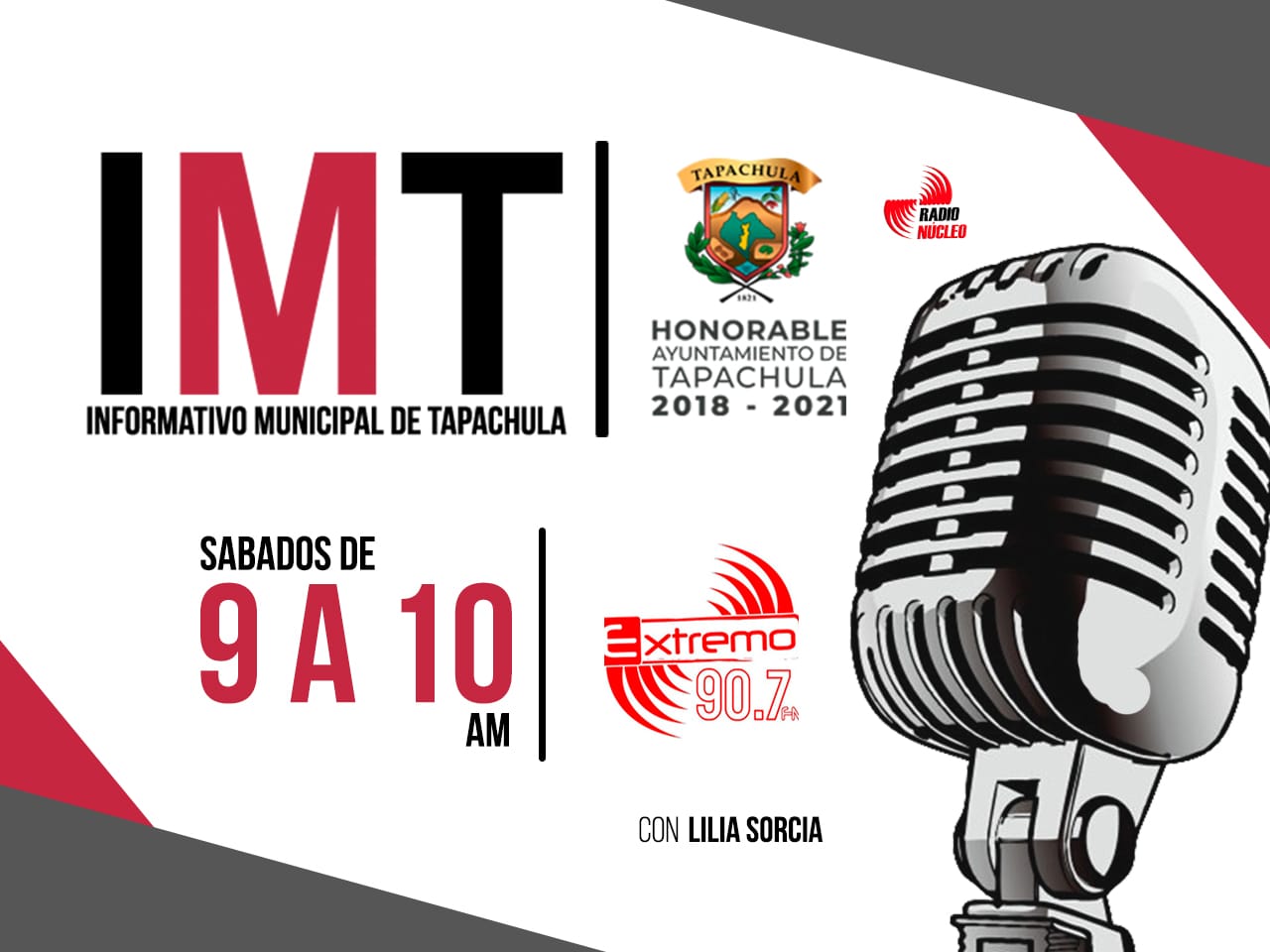 Informativo Municipal de Tapachula. Sábados de 9 a 10 AM