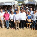 Fiscal Jorge Luis Llaven Abarca y alcalde Mariano Rosales en la Feria de Prevención de Incendios Forestales