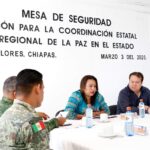 Reunión para la Coordinación Estatal y Regional de la Paz en el estado