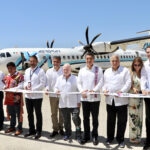 Rutilio Escandón y titular de Sectur, Miguel Torruco, inauguran nuevo vuelo de Aeromar