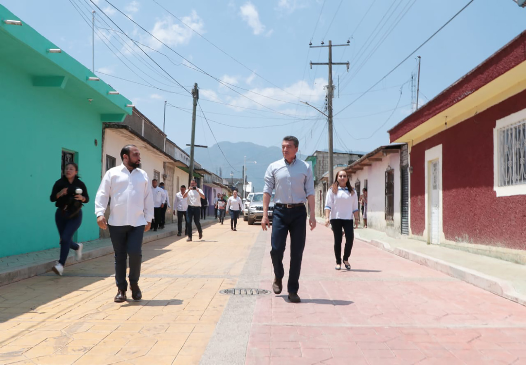 Inaugura Rutilio Escandón rehabilitación y pavimentación de vialidades en Altamirano