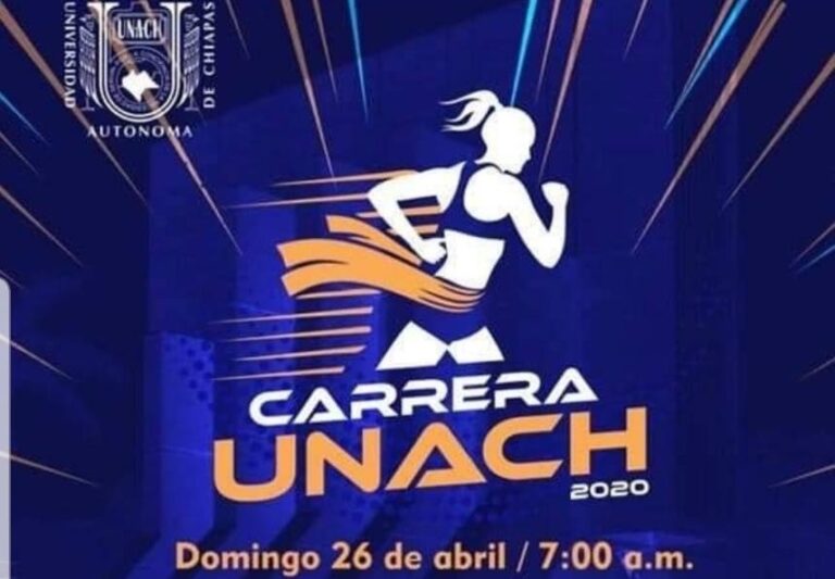 Celebrarán la Carrera UNACH 2020 en Tuxtla Gutiérrez