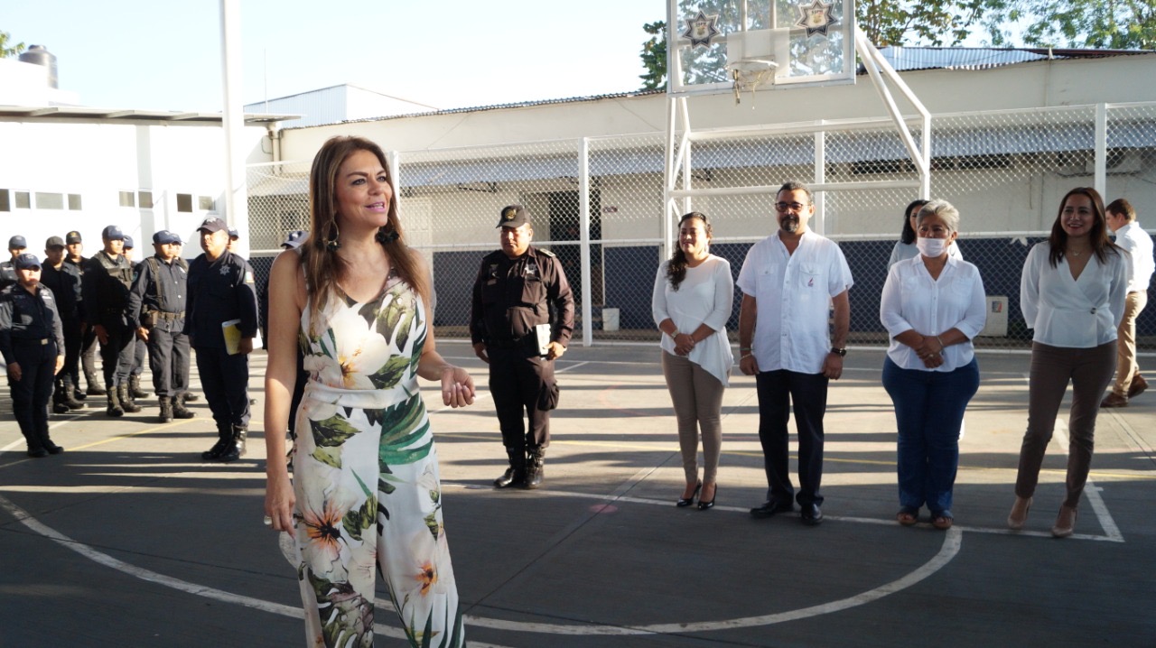 La Presidenta de Tapachula, Rosi Urbina supervisó los trabajos de Seguridad Pública Municipal