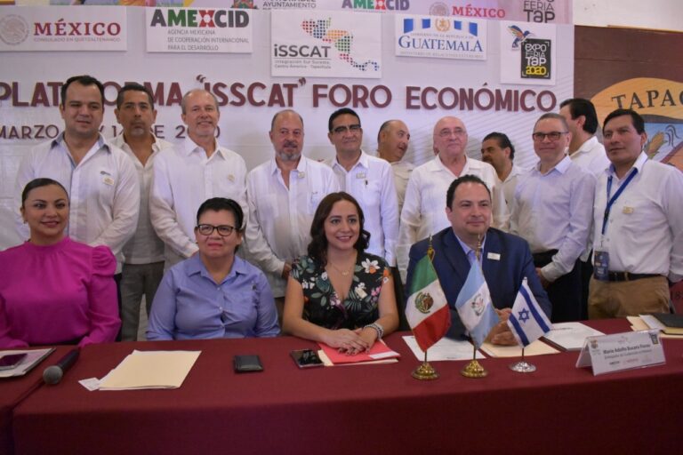 INICIARON LOS TRABAJOS DE LA PLATAFORMA ISSCAT FORO ECONÓMICO MÉXICO-GUATEMALA, PRESIDENTA MUNICIPAL, ROSA IRENE URBINA CASTAÑEDA, MANDA MENSAJE DE UNIDAD Y COMPROMISO