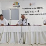 El secretario de salud José Manuel Cruz Castellanos anuncia nuevo caso de Coronavirus en Villaflores