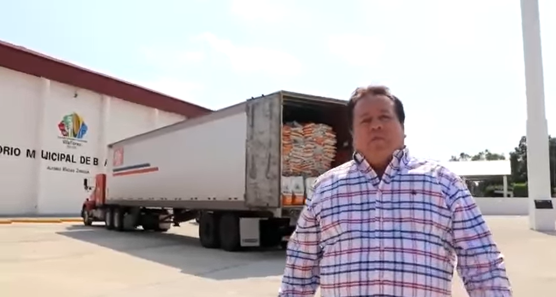 Inició la entrega del 10 mil bolsas de maíz en el municipio de Villaflores