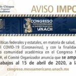 Amplían periodo de recepción de los trabajos que participarán en el Congreso Mesoamericano de Investigación