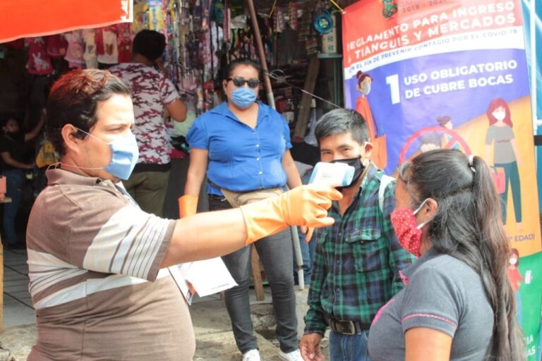 ESTABLECEN PROTOCOLOS SANITARIOS POR COVID-19 EN MERCADOS DE TAPACHULA