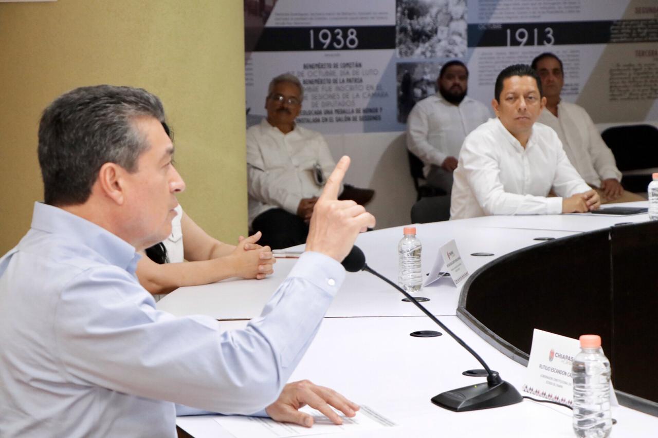 Reconoce Jorge Llaven humanismo y justicia del gobernador Rutilio Escandón