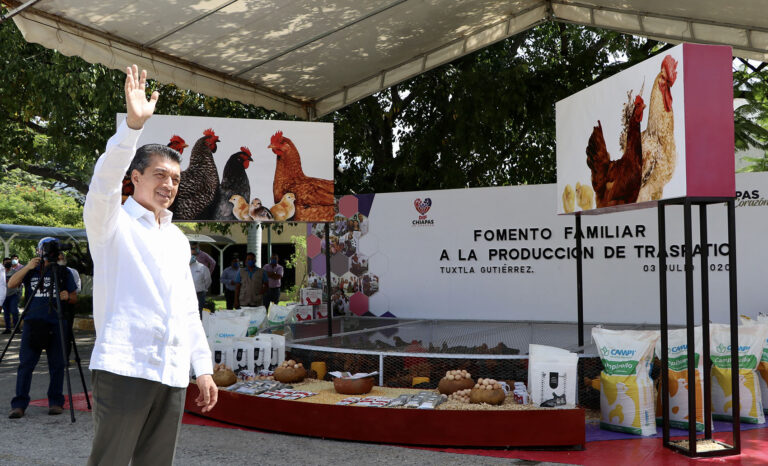 Arranca Rutilio Escandón entrega de 11 mil 400 paquetes para fomentar producción de traspatio