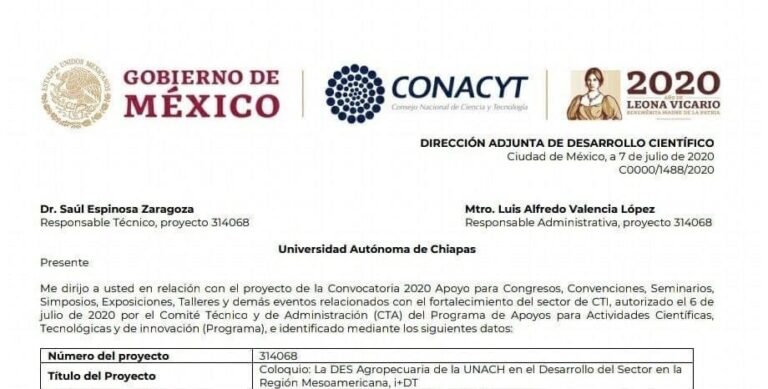 En el Campus IV Aprueba CONACyT financiamiento a la UNACH para la realización de Coloquio