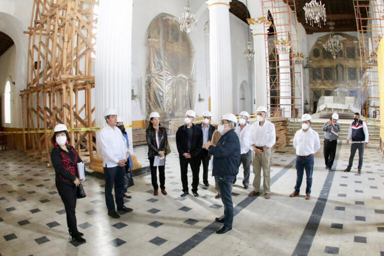 Rutilio Escandón y el director del INAH impulsan restauración de bienes culturales dañados por sismo