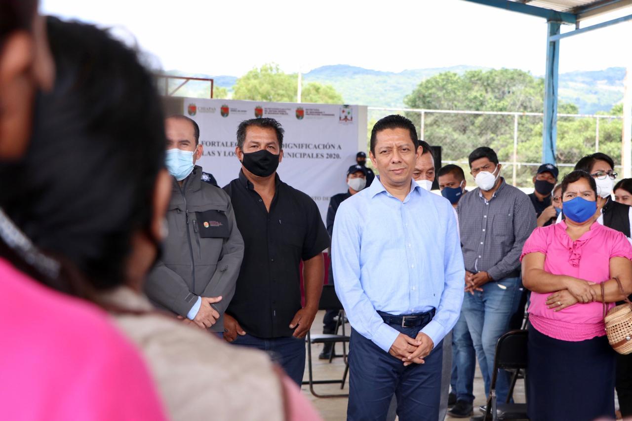 En Chiapas estamos construyendo la seguridad con la participación de los municipios: Llaven