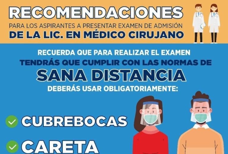 Realizará UNACH examen de admisión a la Licenciatura en Médico Cirujano bajo estricto protocolo sanitario