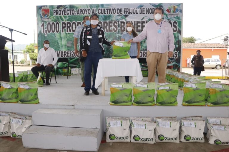 Inicia entrega de semilla de frijol del norte para 1000 productores de Villaflores