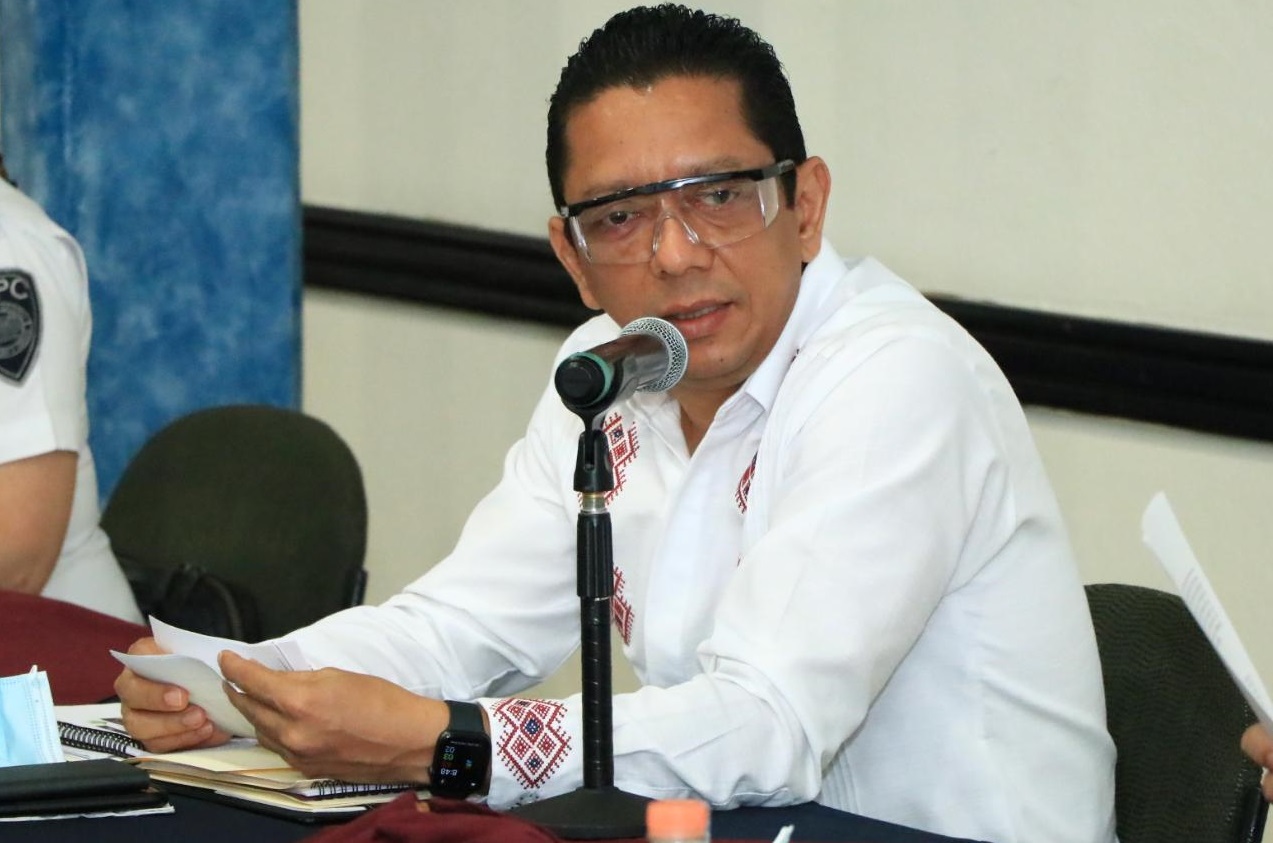 Acompaña fiscal general al gobernador a Mesa de Seguridad Estatal y Regional en Palenque