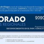 Se encuentra abierta la convocatoria del Doctorado en Estudios Regionales que oferta la UNACH