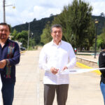 En Las Margaritas, Rutilio Escandón encabeza inauguración de calles con concreto hidráulico