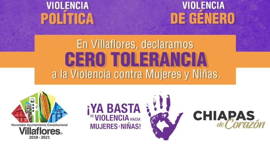 En Villaflores declaramos cero tolerancia a la violencia contra las mujeres y niñas