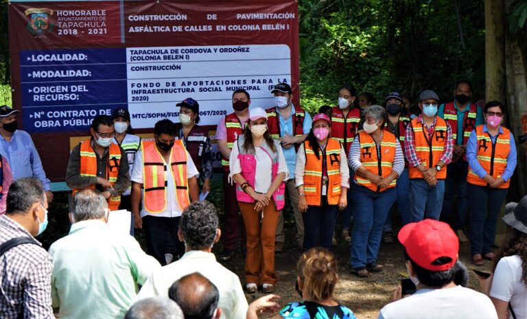 INICIAN MAGNA OBRA DE PAVIMENTACIÓN PARA BENEFICIAR A SIETE COLONIAS DEL NORTE-ORIENTE DE TAPACHULA