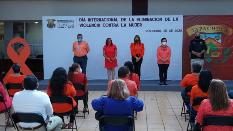 CONMEMORA EL AYUNTAMIENTO DE TAPACHULA EL “DÍA INTERNACIONAL DE LA ELIMINACIÓN DE LA VIOLENCIA CONTRA LA MUJER”