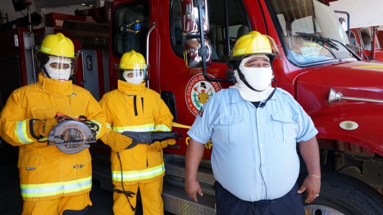 EQUIPAMIENTO A BOMBEROS MEJORARÁ EL SERVICIO A TAPACHULTECOS