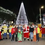 Encendido del árbol navideño en Villaflores