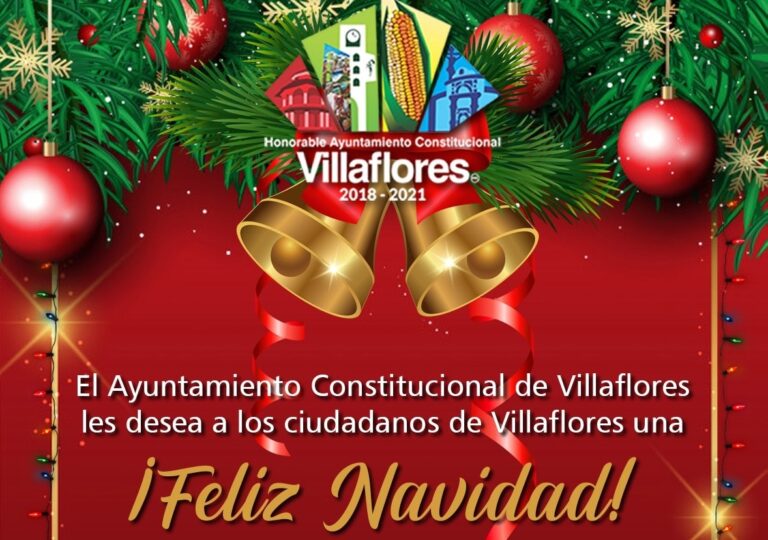 El ayuntamiento de Villaflores les desea una Feliz Navidad