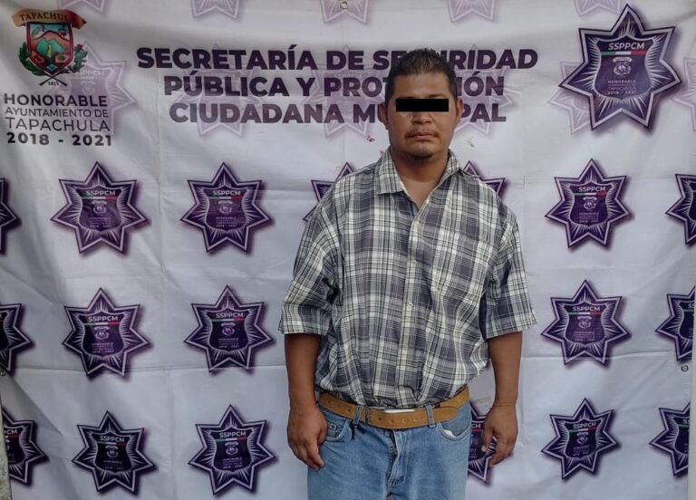 DETIENE POLICÍA MUNICIPAL PRESUNTO PANDILLERO DE LA MS 13