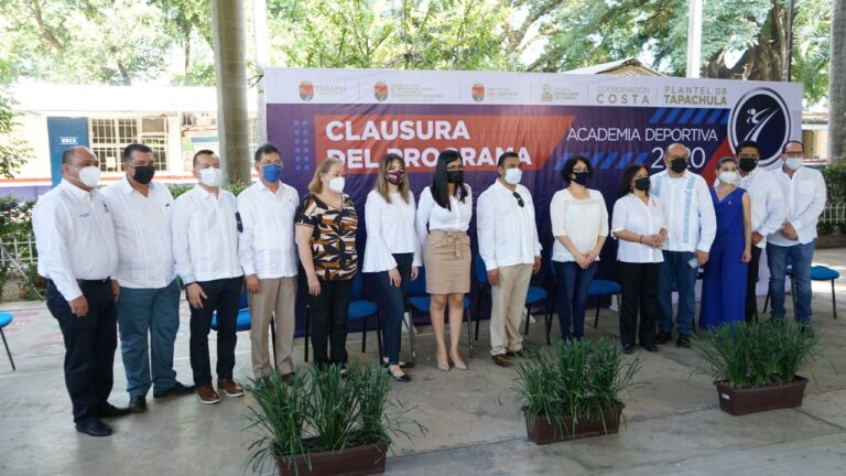 COBACH Y AYUNTAMIENTO DE TAPACHULA CLAUSURARON DEL PROGRAMA ACADEMIA DEPORTIVA 2020