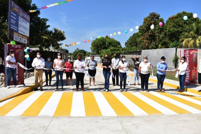 OBRAS DE PAVIMENTACIÓN MEJORAN CALIDAD DE VIDA DE COLONOS DE TAPACHULA