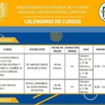 Ofrece Facultad de Ingeniería de la UNACH cursos en línea para su comunidad y público en general