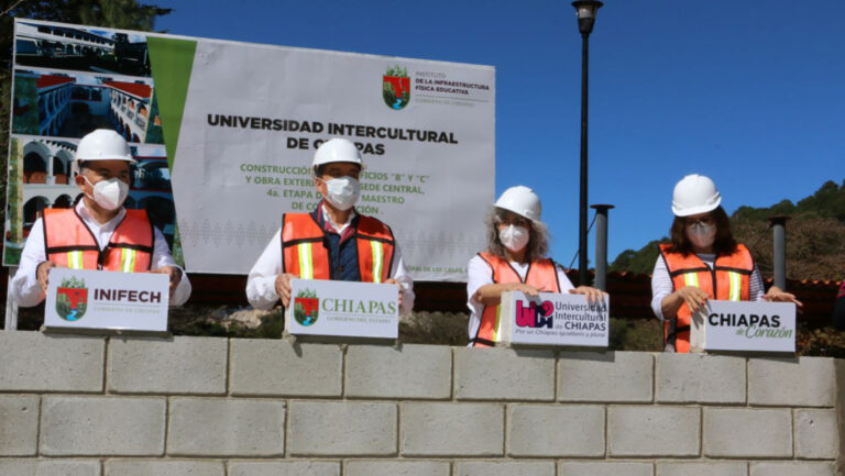 Inicia construcción de dos edificios en la Universidad Intercultural de Chiapas