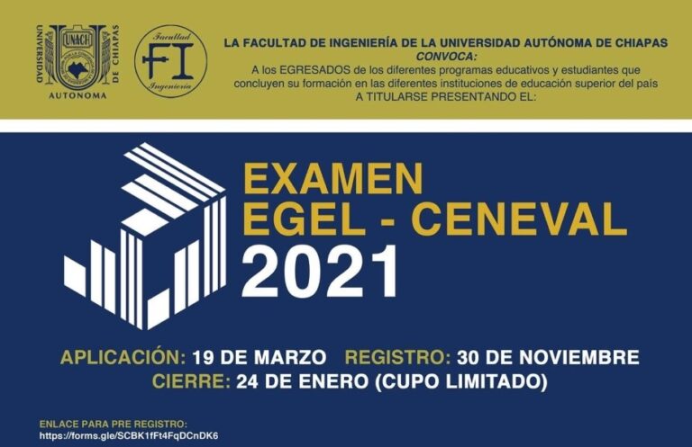 Abierta convocatoria del examen de titulación CENEVAL que se realiza en la UNACH