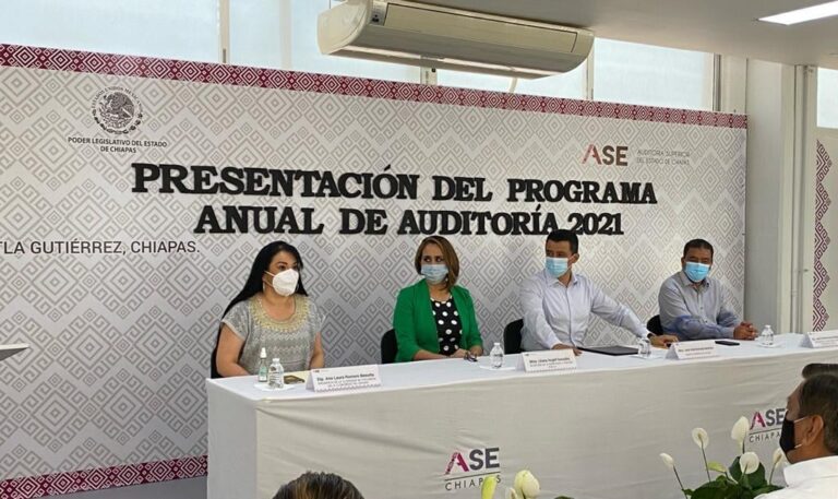 GARCIA MACIAS Y ROMERO BASURTO, TESTIGOS EN LA PRESENTACIÓN DEL PROGRAMA ANUAL DE AUDITORIAS 2021