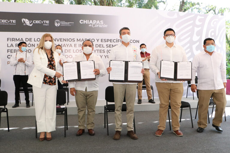 Desde Chiapas, inauguran semestre Febrero-Julio 2021 de los 30 Cecyte del país