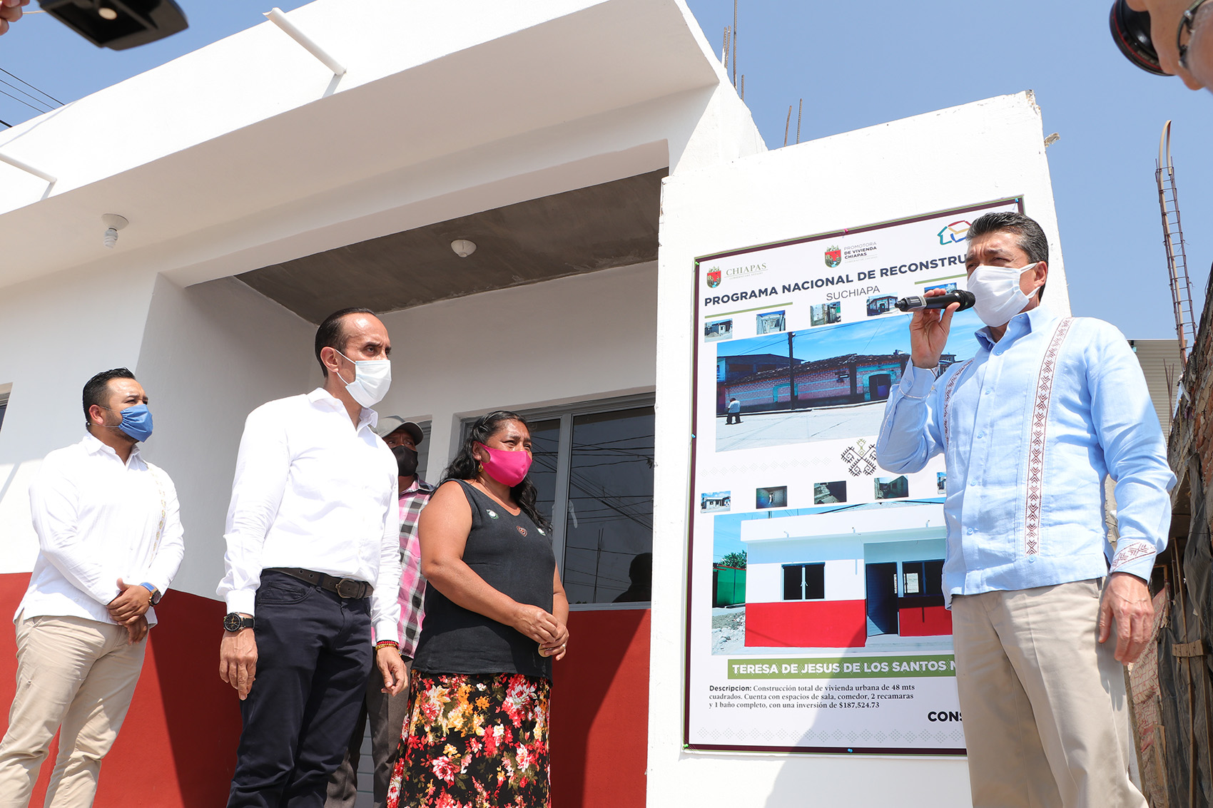 En Chiapas se han concluido aproximadamente 15 mil viviendas del Programa Nacional de Reconstrucción