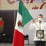 En Chiapas, abanderan escoltas en conmemoración del 200 Aniversario del Día de la Bandera