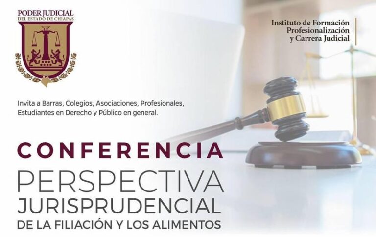 Invita Poder Judicial a la conferencia Perspectiva de Filiación y Alimentos