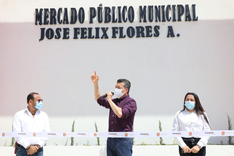 Gobierno de Chiapas inaugura Mercado Público Municipal “José Félix Flores” en El Parral