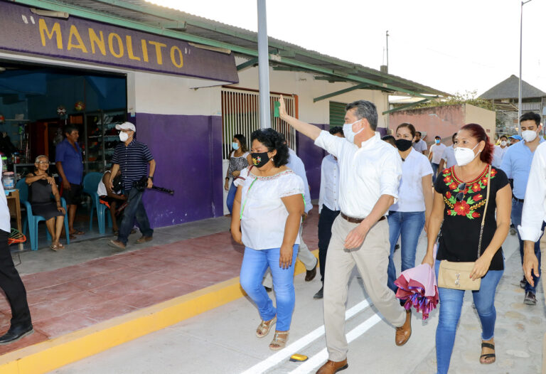 Inauguran calles en Puerto Madero, Tapachula