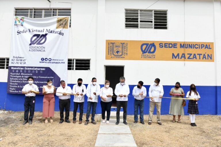 Inaugura UNACH nueva sede de la Universidad Virtual en Mazatán