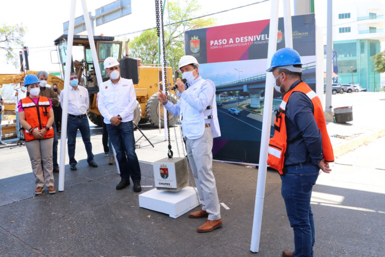 En Tuxtla, arranca construcción del paso a desnivel vehicular sobre el Libramiento Sur y 11 Poniente