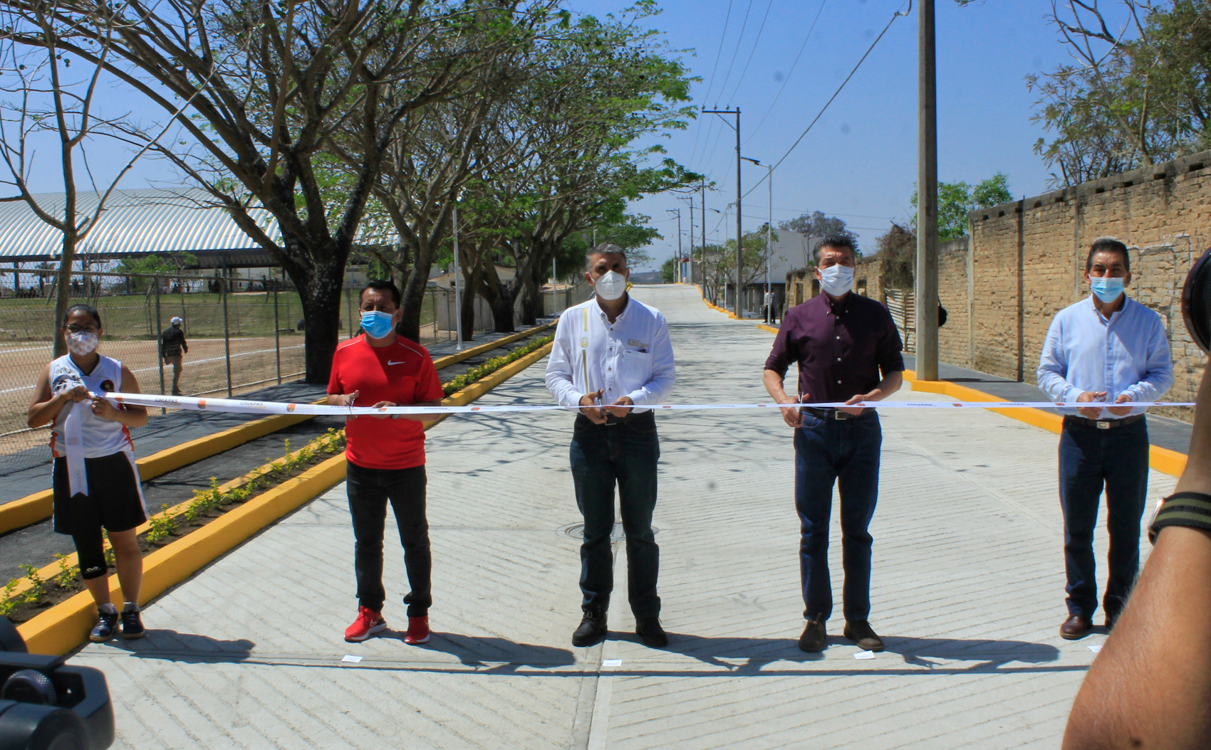 En Berriozábal, Gobierno de Chiapas inaugura calles y avenidas pavimentadas con concreto hidráulico